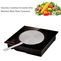 Induktionsadapter - Rostfritt stål - 24cm - Robust - Värmespridare - Kompatibel med alla värmekällor