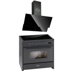 Induktionshäll - GURARI - E 913 BL - 90 cm - 121L - 5 induktionszoner med booster