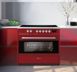 Induktionshäll - GURARI - E 913 R - 90 cm - Röd - Induktionsspis