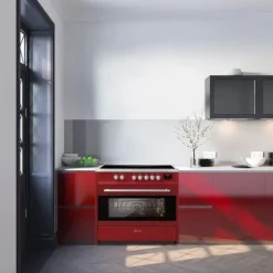 Induktionshäll - GURARI - E 913 R - 90 cm - Röd - Induktionsspis