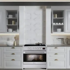 Induktionshäll - GURARI - GCH E 913 X - 90 cm - 5 induktionszoner - XXL Ugn 121L