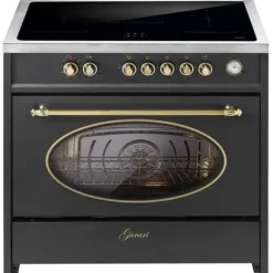 Induktionsspis - GURARI - E 913 RU BL - 90 cm - 5 induktionszoner - XXL ugn 121 L