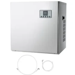 Industriell ismaskin - Ismaskinshuvud - 181 kg/dygn - Rostfritt stål - Självrengöring - Tjockleksjustering - Endast huvud