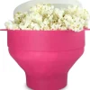 INF Popcornskål silikon hopfällbar Rosa