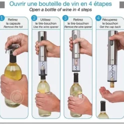 INN® elektrisk korkskruv sommelier designbox lätt att öppna professionell laddningsbas idealisk present trådlös