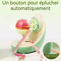INN Elektrisk skalare 1000mah 9W Multifunktionell frukt skalare automatiskt laddning Avtagbar blad Lätt att rengöra