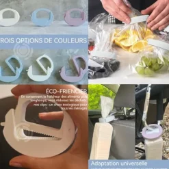 INN matförseglingsklämmor 3st fuktskydd och matförsegling Stor multifunktionsklämma för väska