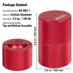 Isbollpress, 24 Isbolltillverkare, Flygplans Al-legering Isbollpress Kit,Röd