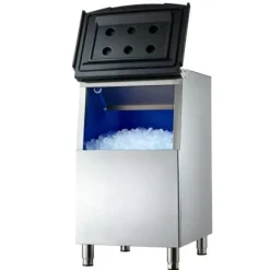 Isförvaringslåda, 56x66,5x103,8 cm, rostfritt stål, justerbara fötter