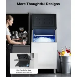 Isförvaringslåda, 56x66,5x103,8 cm, rostfritt stål, justerbara fötter