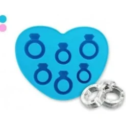 Iskubsform - Hjärta i silikon - Rosa - 1 form