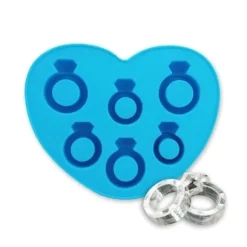 Iskubsform - Hjärta i silikon - Rosa - 1 form