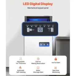 Ismaskin, 36 isbitar, 36x43x75,5 cm, rostfritt stål