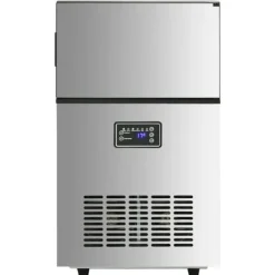 Ismaskin 45 kg/dygn - Effektiv isstillverkning för hem och företag | Färg: Silver