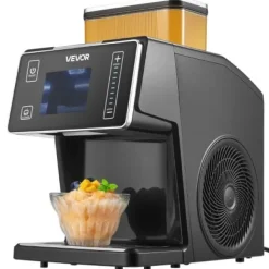 Ismaskin, 0,8L behållare, rostfritt stål, silver