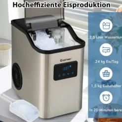 Ismaskin, 38,5x24x38 cm, Silver