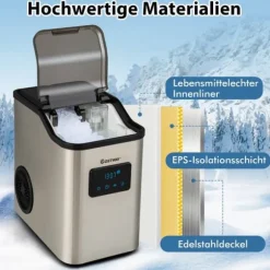 Ismaskin, 38,5x24x38 cm, Silver