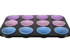 Iso Trade Bakplåt + 12 silikonformar