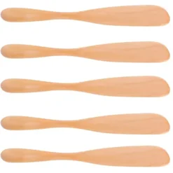 Japansk stil träsmörknivset - 5 st, perfekt för att sprida sylt och ost, perfekt för hemmakök