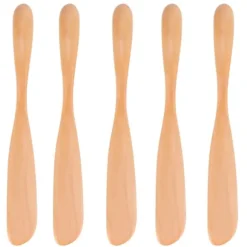 Japansk stil träsmörknivset - 5 st, perfekt för att sprida sylt och ost, perfekt för hemmakök