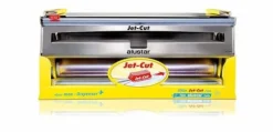 Jet-cut - 296 - Påfyllningssystem för matfilmer i rostfritt stål 45 cm, med 500 m film + 70 m Alustar-film