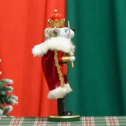 Jul Nötknäpparen Mus Kung Skrivbordsprydnad Staty Nötknäppare Docka