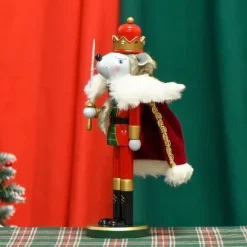 Jul Nötknäpparen Mus Kung Skrivbordsprydnad Staty Nötknäppare Docka