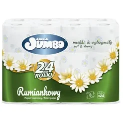 JUMBO ELEPHANT Kamomill toalettpapper 24 rullar 3-lagers