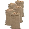 Jutesäckar 5-pack, ekologiska 100% jute, multifunktionella | Storlek: 65x135 cm | 340 gsm