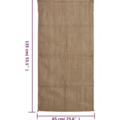 Jutesäckar 5-pack, ekologiska 100% jute, multifunktionella | Storlek: 65x135 cm | 340 gsm