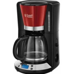 Kaffebryggare med filter - RUSSELL HOBBS - Colours Plus 24033-56 - Rostfritt stål - Programmerbar - 15 koppar - WhirlTech-teknik - 1100 W
