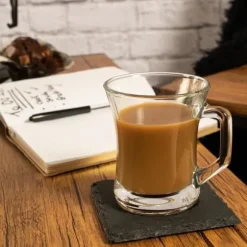 Kaffekopp - LAV - Set med 6 delar - Klart glas - Modern stil - 225ml