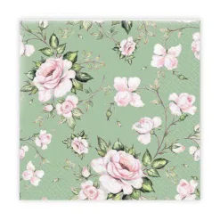 Kaffeservett Rosa rosor 20-pack Gullers