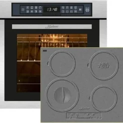 Kaiser EH 6306 R+KCT 6705 RI HERD, Fyra inbyggnadsugnar, inox, 79L + induktionshäll 60 cm