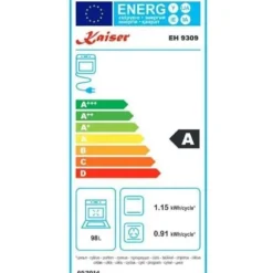 Kaiser EH 9309+KCT 6705 I Spis, Fyra inbyggda 90 cm 105L + induktionshäll 60 cm