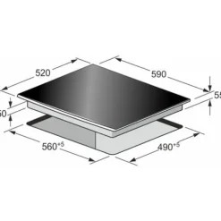 Kaiser Empire inbyggd spis med ugn Kaiser EH 6355Em + induktionshäll 60 cm Kaiser 6745 FI AD 60 cm