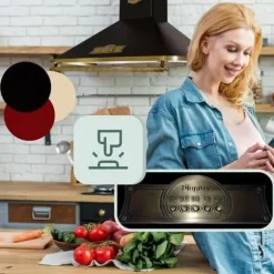 Kaiser Empire Rétro Vägghängd köksfläkt 90 cm, Vägghängd fläkt, Lyx tillverkare Kaiser, 3 hastigheter, 910m³/h, LED-belysning