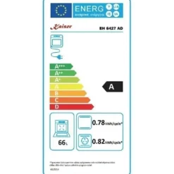 Kaiser Four Set EH 6427 AD+KG 9325 Em, Retro Pyrolyse inbyggnadsugn 73L + gasspis, 90 cm