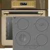 Kaiser Four Set EH 6726 ElfAD+KCT 6705 RI HERD, Fyra inbyggnadsugnar 80L + induktionsspis, 60 cm