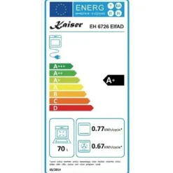Kaiser Four Set EH 6726 ElfAD+KCT 6705 RI HERD, Fyra inbyggnadsugnar 80L + induktionsspis, 60 cm