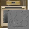 Kaiser Four Set EH 6726 ElfAD+KCT 6705 I HERD, Fyra inbyggnadsofen 80L + induktionsspis, 60 cm