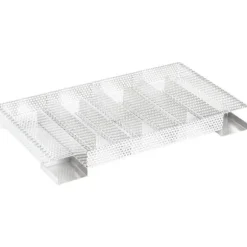 Kallgenerator - Rostfritt stål - 8 kammare - 35 cm - Träflis - Silverfärgad