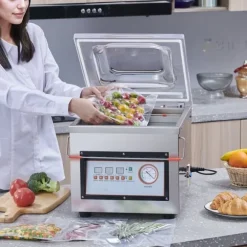 Kammartätare, 320 W, vakuumförpackning för våtfoder, kött och marinader, kompakt 12,6