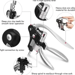 Kanin Vinflasköppnare Korkskruv Vinöppnare Vinflasköppnare Verktyg Presentask för Inflyttningsbröllop