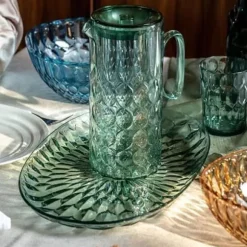 Karaf - GUZZINI - Modell AIR - Grön Matcha - Biobaserad SAN - Inbyggt lock