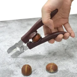 Kastanjeskärare / skalare i rostfritt stål