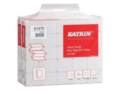 Katrin 61570, 160 ark, papper, Vit, EU Ecolabel, ISO 9001, ISO 14001, GreenPack, 240 mm, 600 mm
