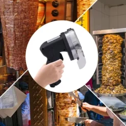 Kebabskärare, 80W, 220V~240V, 23*16*13 cm, EU-kontakttyp, 1-8 mm skärtjocklek