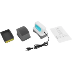 Kepsvärmepress - Handhållen press - 300 W - 4 lägen 130–190 °C - EU 220 V - Säkerhetsbas & kepskudde - Non-stick - 1 m sladd - Grön/Vit/Grå