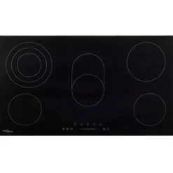 Keramikhäll med 5 plattor touchkontroll 77 cm 8500 W